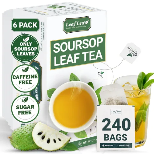 Vista 22 de LeafLea Bolsas de té de melón amargo natural, 40 bolsas de té de hierbas Cundeamor - Té de frutas Melon Amargo Gohyah Apoyo para el bienestar
