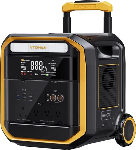 Vista 13 de VTOMAN FlashSpeed 300 Estación de energía portátil, batería LiFePO4 de 300 W 230 Wh con 3000 ciclos de vida, carga rápida PD USB-C de 100 W, 6