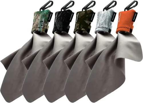 Vista 11 de SPUDZ Paquete variado clásico Tres toallas de microfibra de 10 x 10 pulgadas con bolsas de neopreno Paños de limpieza de microfibra premium