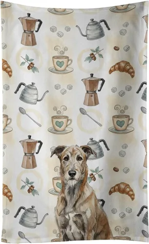 Vista 50 de Caroline's Treasures Afghan Hound - Toalla de cocina para barra de café, terciopelo frontal y lazo de algodón, lavable a máquina Sabueso afgano