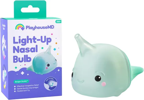 Vista 10 de Playhouse MD - Aspirador nasal para bebés y niños, con LED, elefante