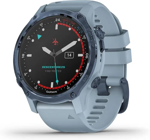 Vista 8 de Garmin Descent Mk2i/Descent T1 Paquete, Reloj de Buceo de Tamaño Pequeño con Integración de Aire, Entrenamiento Multideportivo/Características