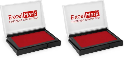 Vista 14 de ExcelMark - Almohadilla de tinta para sellos de goma 1-7/8 por 3-1/8 pulgadas - Negro