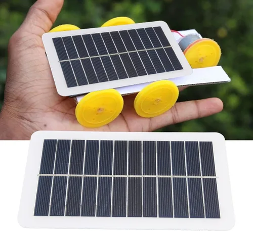 Vista 2 de Cryfokt mini panel solar de 5V 2W 400mA, cargador solar USB, resistente al calor, estilo moderno, eficiencia