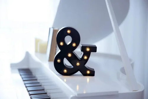 Vista 2 de Foaky Letrero de luces LED negras con número de marquesina, luces de números de marquesina iluminadas para luz nocturna, boda, fiesta de cumpleaños