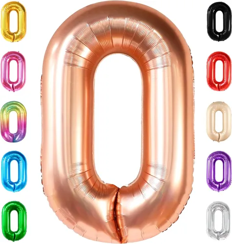 Vista 167 de KatchOn Globo negro del número 1 de 40 pulgadas, globo de feliz cumpleaños