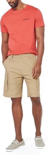 Vista 2 de Nautica - Camiseta de manga corta color sólido y cuello redondo