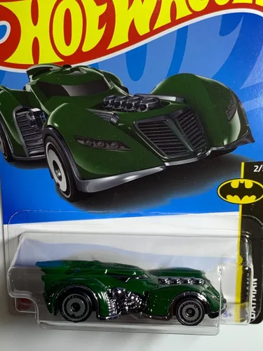 Vista 2 de DieCast Hot Wheels Arkham Asilo Batmobile [Verde] - 32/250 Batman 2/5