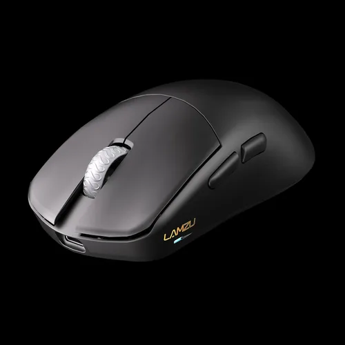 Vista 6 de Lamzu Maya X Ratón Inalámbrico para Juegos, Ultra Ligero 47g, Interruptor Óptico, Máximo 30000 DPI, Simétrico, MCU Nordic 52840, Codificador a Negro