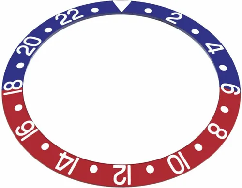 Vista 2 de Ewatchparts BISEL INSERTO COMPATIBLE CON ZAFIRO MODELO ROLEX GMT MASTER II 16700, 16710, 16760 BLUERE