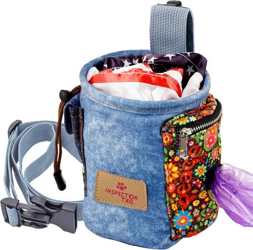 Vista 8 de INSPECTOR TAIL - Bolsa de golosinas para perros para entrenamiento, bolsa con cordón, manos libres
