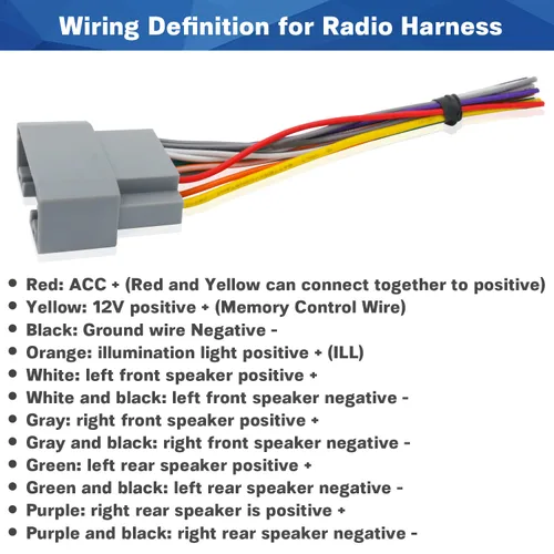 Vista 5 de Adaptador de arnés de cableado de radio posventa para Jeep Wrangler Compass Chrysler Dodge, arnés de cable de estéreo, cable de altavoz