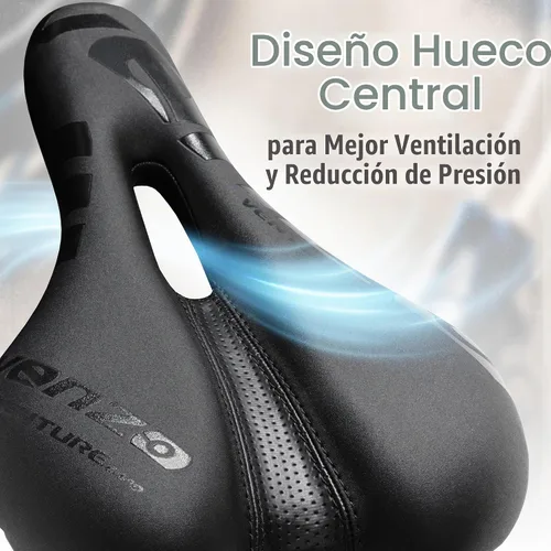Vista 4 de Venzo Comfortable Saddle Bike Seat Soft & Durable Bicycle Seat for MTB, Road, Exercise, Trekking, Folding, Hybrid & Cruiser Bikes Breathable &