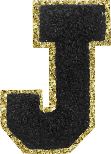 Vista 174 de 3Pcs Letter Patches Varsity Glitters Chenille,SPRT Iron on Blue Letter Patch,Alphabet Cloth Patch for Team Costume Decoration 3.1in Height S