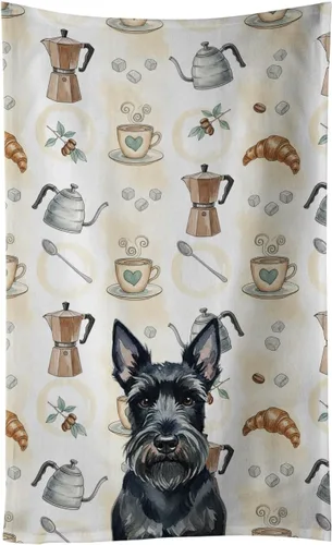 Vista 205 de Caroline's Treasures Afghan Hound - Toalla de cocina para barra de café, terciopelo frontal y lazo de algodón, lavable a máquina Sabueso afgano