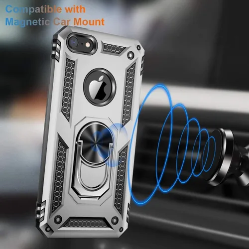 Vista 21 de Jeylly Funda para iPhone SE/Funda para iPhone 5S, Exterior de Plástico Duro que Absorbe Golpes + Interior de Silicona de Goma Defensor contra