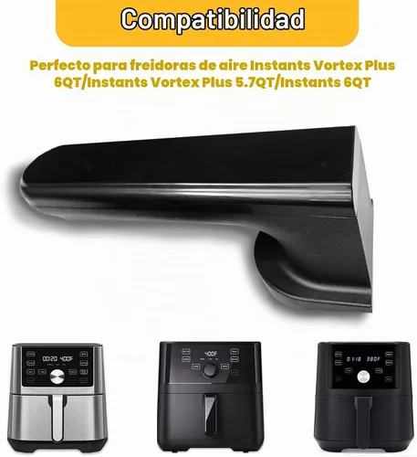 Vista 2 de Piezas de repuesto de mango de freidora de aire para freidora instantánea Vortex Plus 6QT/5.7QT, mango de freidora de aire para freidora de aire