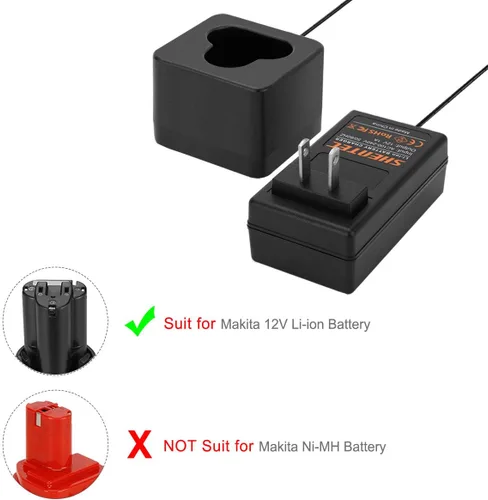 Vista 7 de Shentec Paquete de 2 baterías de iones de litio de 10.8 V 3.0 Ah compatibles con Makita BL1013 BL1014 194550-6 194551-4 195332-9