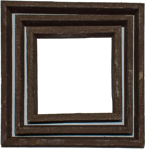 Vista 7 de BarnwoodUSA - Estantería de madera para colgar 100 % madera reciclada, Madera, cuadrado Espresso