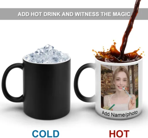 Vista 3 de Taza de café personalizada con foto, taza mágica personalizada, taza personalizada con foto, taza personalizada con imagen, regalo personalizado