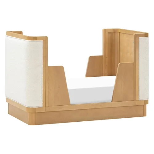 Vista 4 de Babyletto Kit de conversión de cama junior para cuna convertible Bondi Boucle 4 en 1 en miel