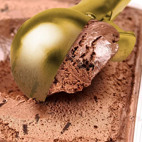 Vista 4 de Cuchara Premium para Helado con Gatillo, Cuchara para Helado de Acero Inoxidable, Cuchara de Metal Resistente para Helado Apta para Lavavajillas