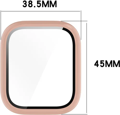 Vista 5 de Paquete de 6 fundas rígidas de policarbonato con protector de pantalla de vidrio templado compatible con Amazfit Active Smart Watch Bumper Guard 6