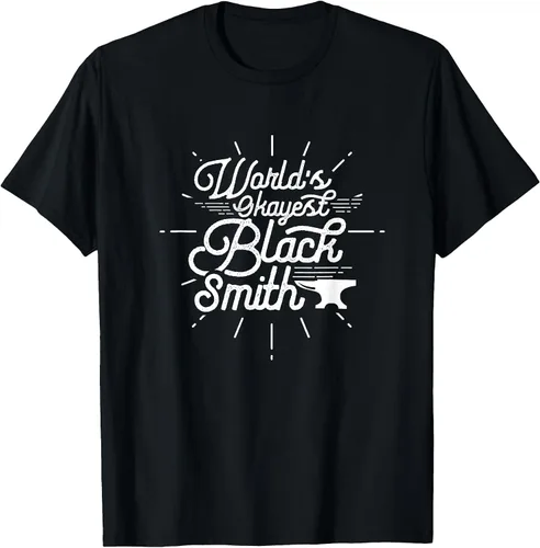 Vista 18 de Blacksmith Blacksmithing Forge Metalsmith Forging T-Shirt Asphalt Grey