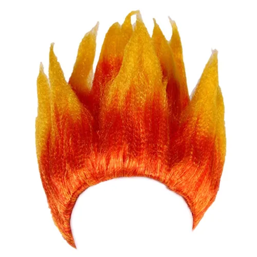 Vista 5 de Peluca de Gokus para niños, con diseño de dragones y bolas Z, peluca de cosplay Super Saiyans Gokus, peluca para fiesta de Halloween, peluca