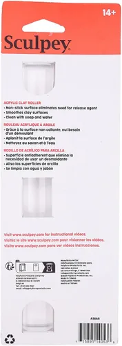Vista 3 de Polyform Sculpey Tools - Rodillo acrílico de 8 pulgadas, herramienta esencial de arcilla, uso con múltiples tipos de arcilla, arcilla polimérica