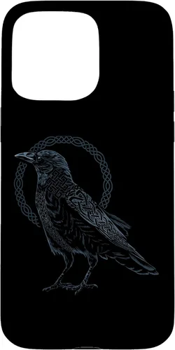Vista 30 de Funda para iPhone 11 Pro Max Crow Raven Viking Valhalla Berserker nórdico nórdico de mitología nórdica