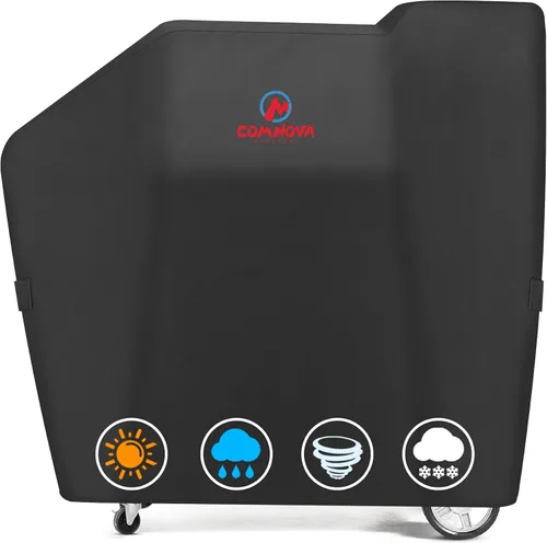 Vista 10 de Comnova - Funda para ahumador eléctrico de 30 pulgadas, 600D, fundas para ahumadores para ahumadores Masterbuilt resistente al agua de servicio