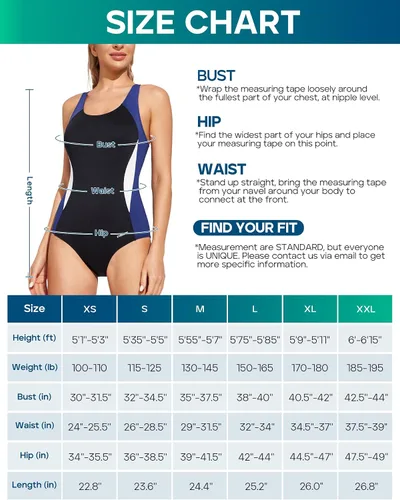 Vista 7 de Ewedoos Traje de baño deportivo de una pieza para mujer, con correa ajustable, control de abdomen, trajes de baño