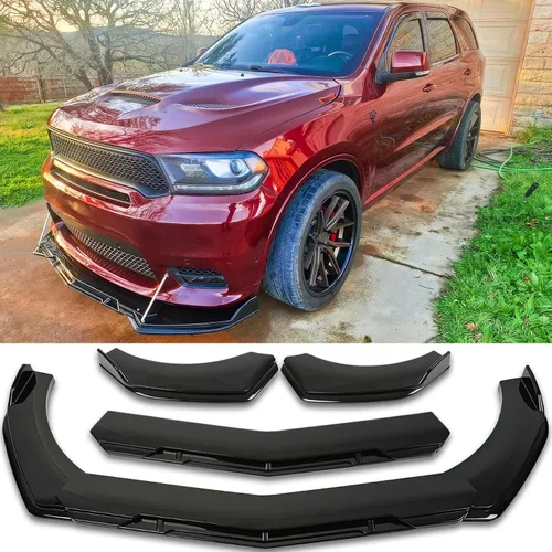Vista 3 de DREAMOTOR Alerón Divisor Universal Ajustable para Parachoques Delantero de Automóvil, Labio Barbilla Spoiler, 4 Piezas, Protector Difusor Compatible