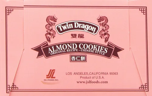 Vista 4 de Galletas de almendra Twin Dragon 15 onzas.