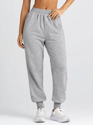 Vista 2 de Yovela - Pantalones deportivos holgados de cintura alta para mujer, ropa de otoño, informales, cálidos, estéticos, con bolsillos, Y2k