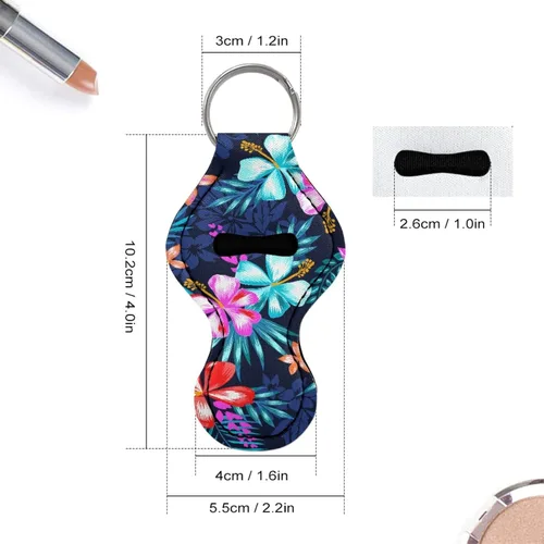 Vista 3 de Coldinair Llavero con diseño de lápiz labial para lápiz labial para mujeres y niñas