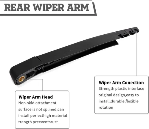 Vista 4 de Juego de tuercas de brazo y escobilla de limpiaparabrisas trasero de repuesto para Ford Expedition Lincoln Navigator 2009-2016, montaje