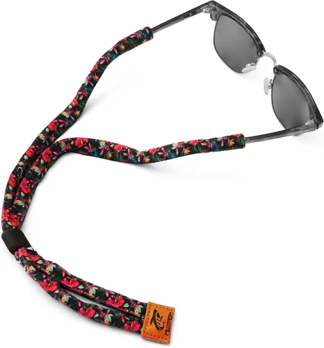 Vista 24 de Pilotfish - Correa para lentes de sol de algodón premium, soporte para gafas de sol - Múltiples opciones de diseño - Soporte para lentes de sol