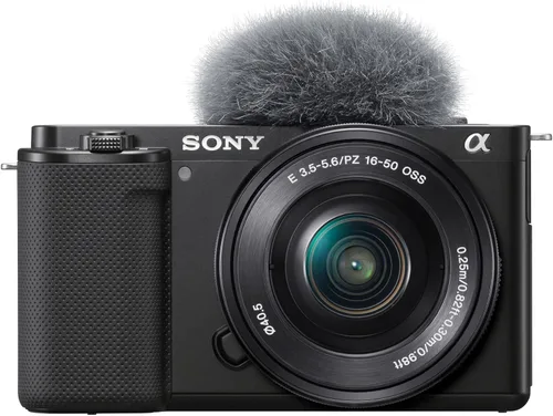 Vista 2 de Sony Alpha ZV-E10 - APS-C - Cámara con lente intercambiable, sin espejo, para videoblogueros, color negro