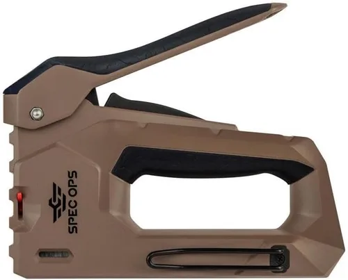 Vista 5 de Spec Ops Tools Pistola de grapas de alta resistencia, grapas de 1/4" - 9/16", clavos de 18-calibre, esfuerzo reducido