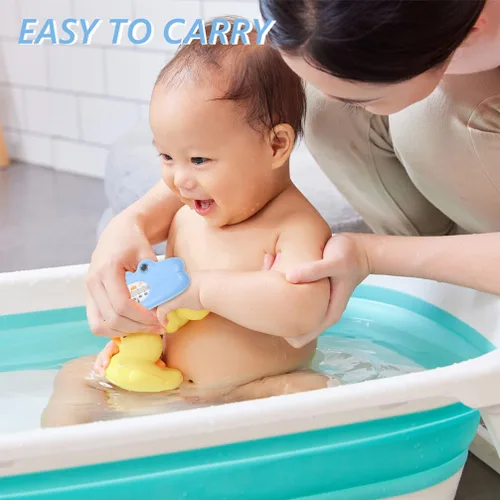 Vista 7 de Termómetro de baño de cocodrilo para bebé, 2 unidades, termómetro de temperatura del agua para piscinas, spas, jacuzzis, estanques, azul cielo