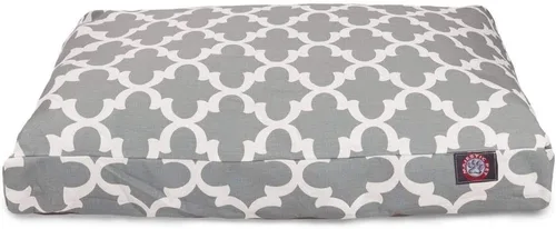 Vista 21 de Majestic Pet Products - Cama rectangular pequeña para perros y mascotas con cubierta extraíble lavable y enrejado gris