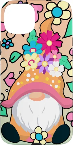 Vista 9 de Funda para iPhone XR con diseño de gnomo de verano y flores de margarita