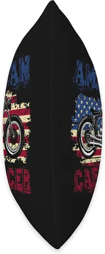Vista 2 de American Cafe Racer Motorcycle Apparel and Merch American Cafe Racer Biker Men Women Adult Teens Boys Girls Throw Pillow, 16x16, Multicolor