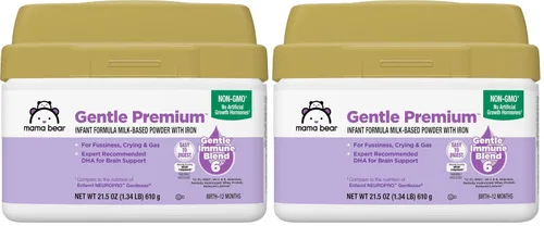 Vista 8 de Marca Amazon – Mama Bear Gentle Premium Fórmula en polvo para bebés, DHA para apoyo cerebral, mezcla inmune 6, 2'FL HMO, para malestar, llanto
