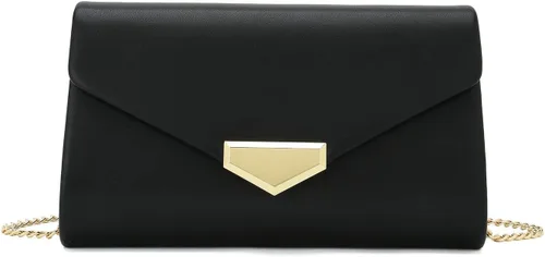 Vista 18 de CHARMING TAILOR Bolso de embrague de PU para mujer, bolso de mano elegante para ocasiones especiales
