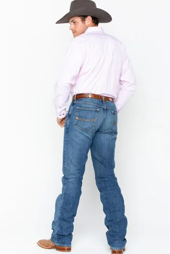Vista 6 de ARIAT Camisa de rayas Pro Series Dayne Mini Stripe para hombre, Taeger - Pala francesa