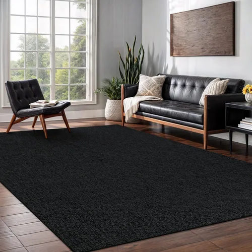 Vista 11 de Tapete de Puerta de Yute Fácil 2x3 Pies Interior Exterior Alfombras Naturales Alfombra de Fibra Sólida Alfombra de Área Tejida Boho Fácil de Limpiar