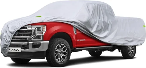 Vista 28 de KouKou Funda impermeable para automóvil para todo tipo de clima, 7 capas para automóviles con cremallera, ajuste universal para sedán, Honda Civic